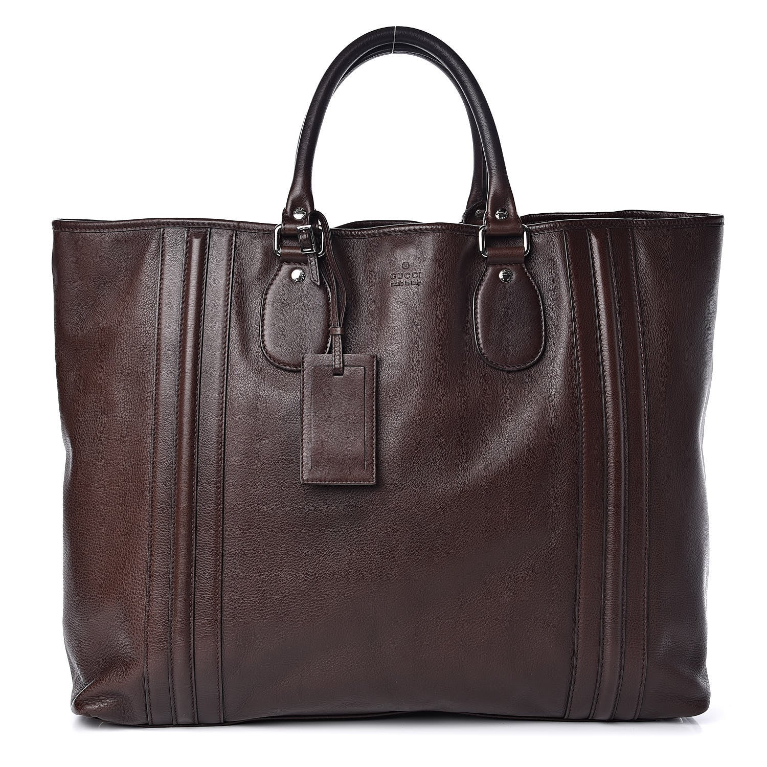 Gucci Calfskin Large Tote Brown 1 of 10