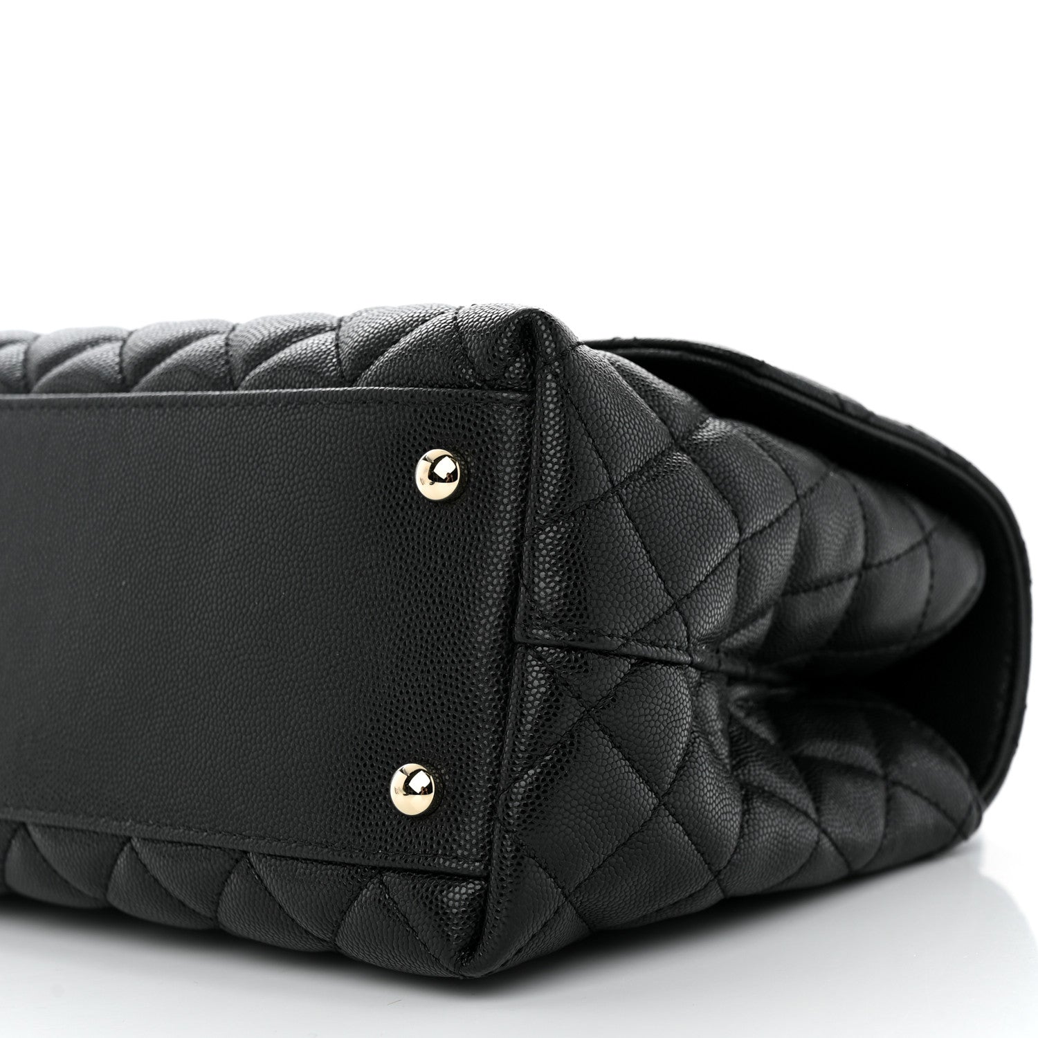 Chanel Caviar Quilted Small Coco Handle Flap Black 10 of 11