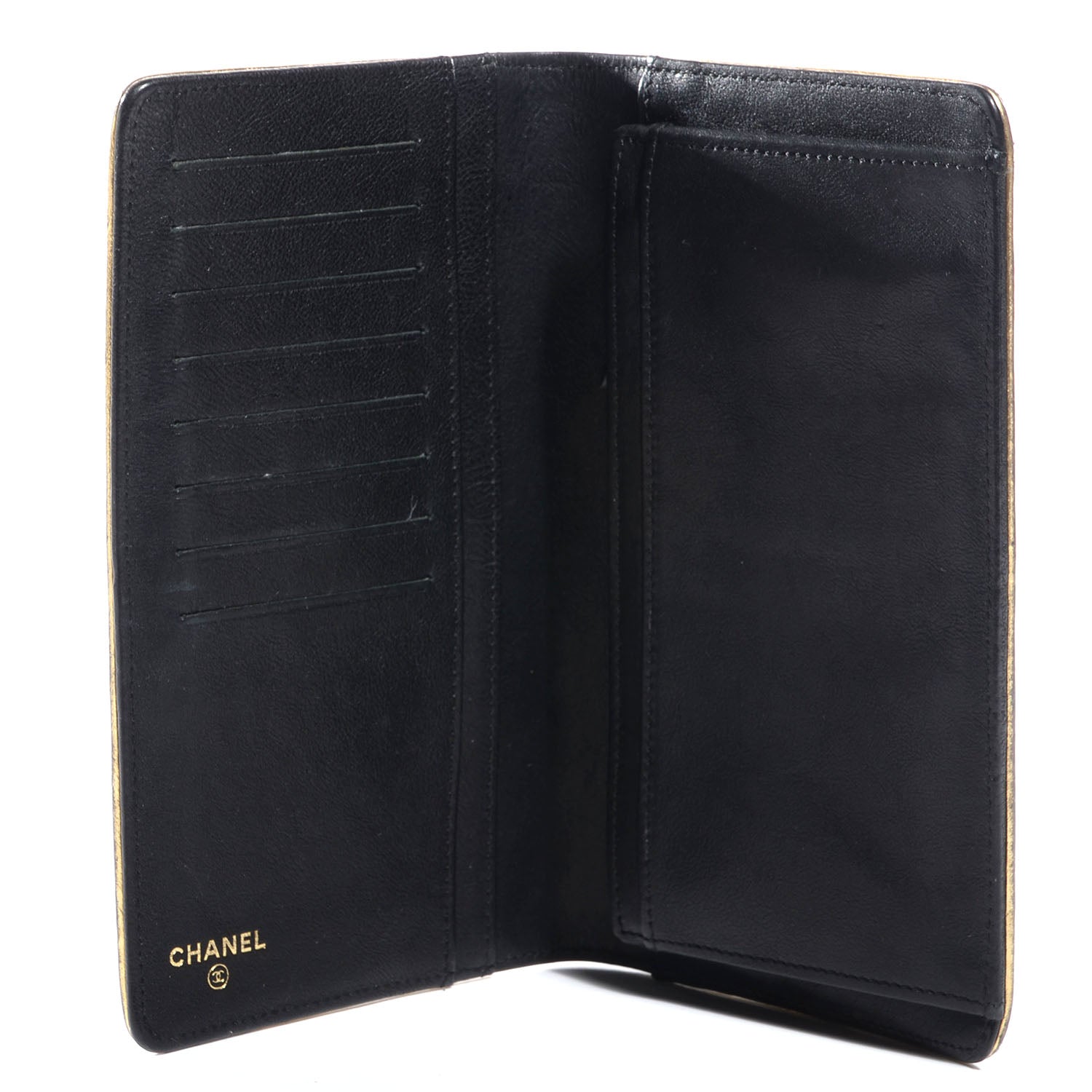 Chanel Leather Yen Wallet Black 5 of 7
