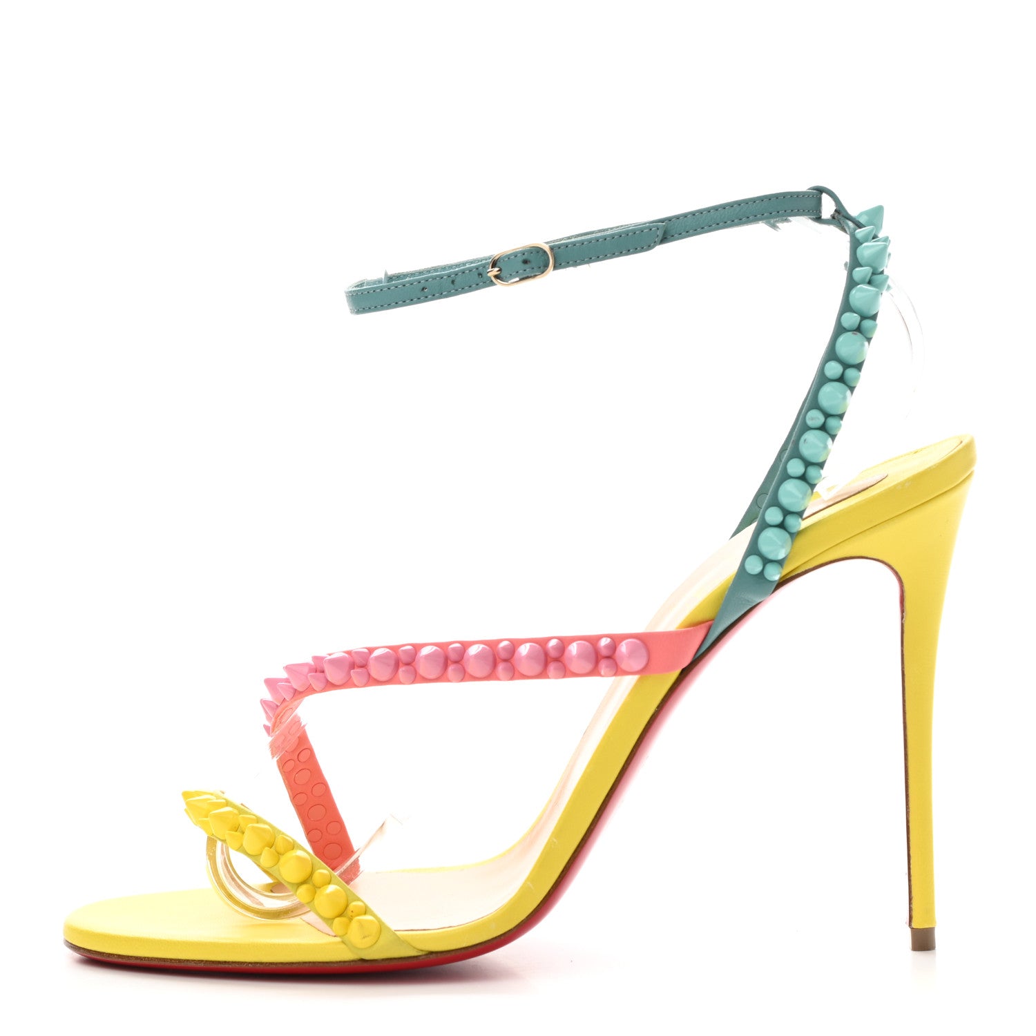 Christian Louboutin Nappa Spikes Mafaldina 100 Sandals 41 Version Multi 1 of 7
