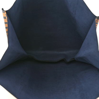 Gucci Coated Canvas Square G Vertical Tote Blue 5 of 9