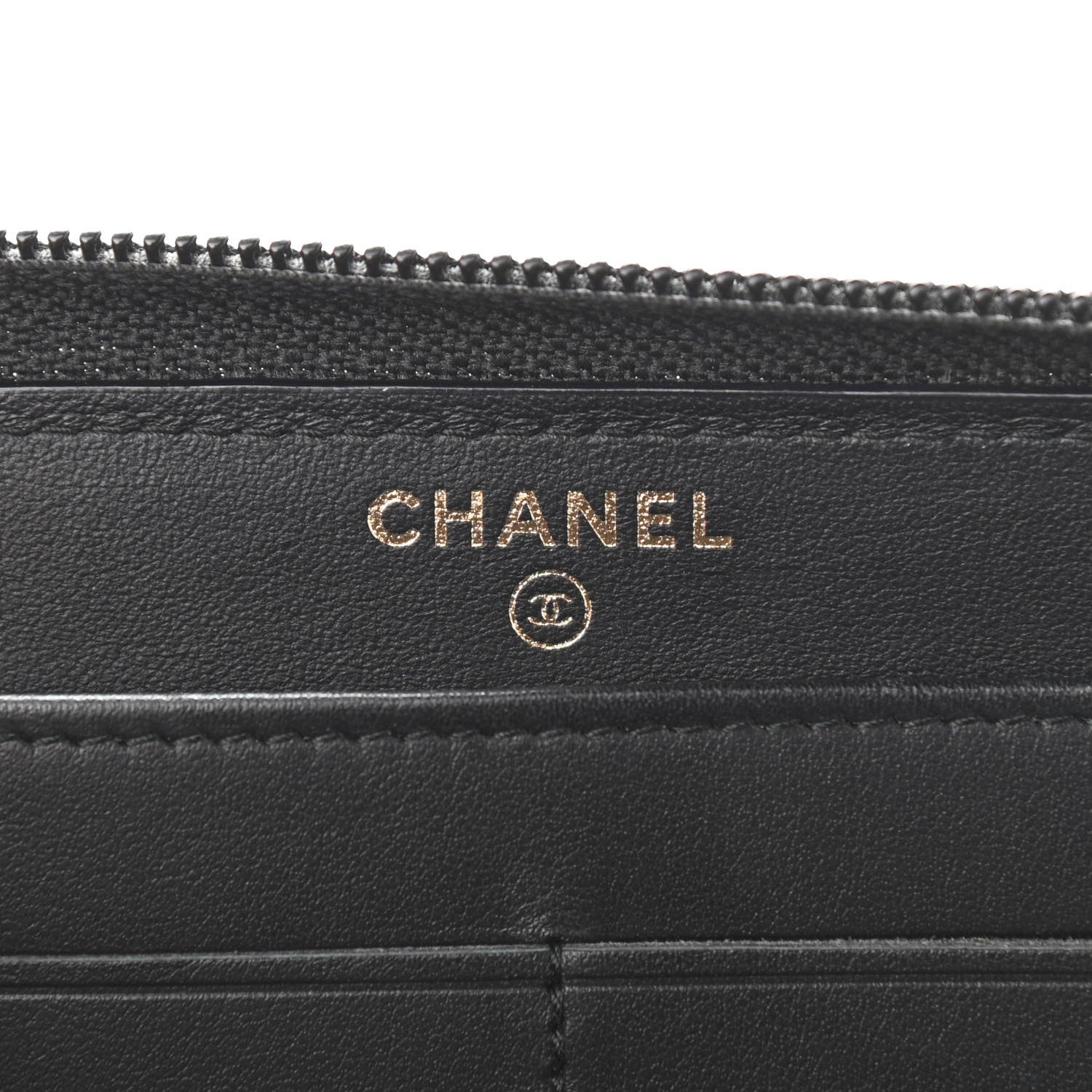Chanel Caviar Quilted Boy Long Zip Around Wallet Black 6 of 12