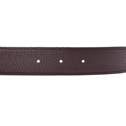 Hermes Box Togo 32mm H Belt 90 Black Chocolate 5 of 7