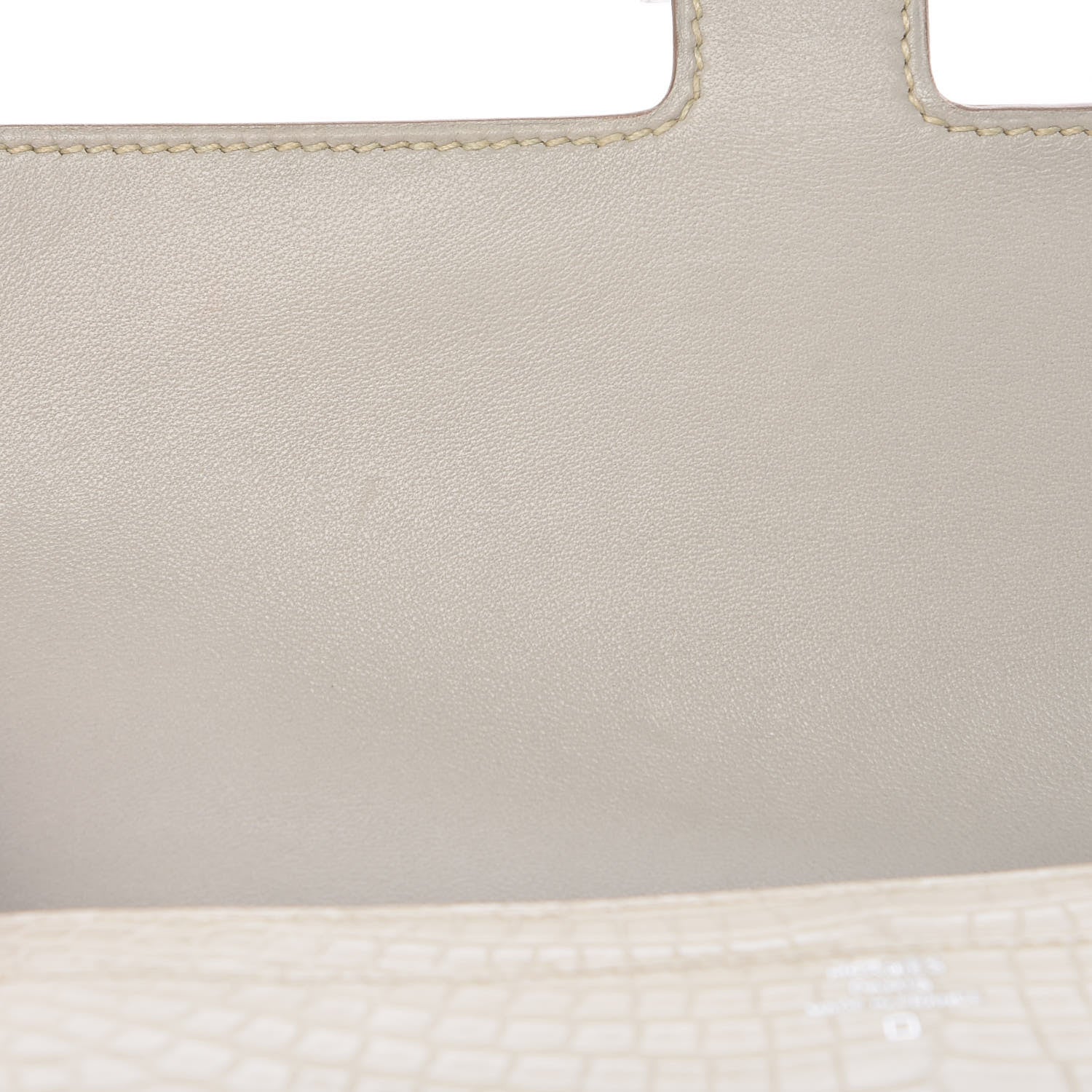 Hermes Matte Alligator Constance Wallet Beton 8 of 14