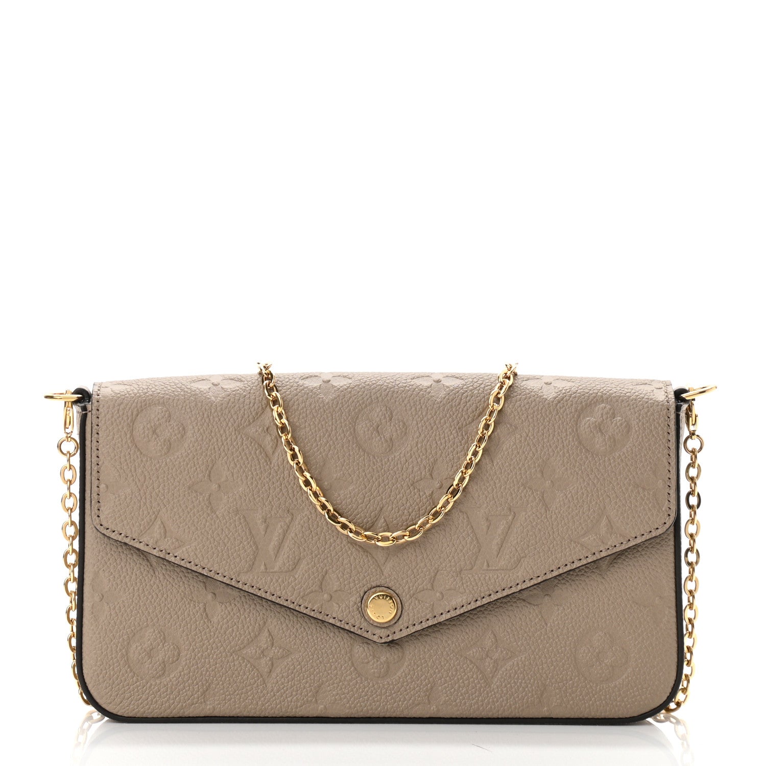 Louis Vuitton Empreinte Pochette Felicie Chain Wallet Tourterelle 3 of 11