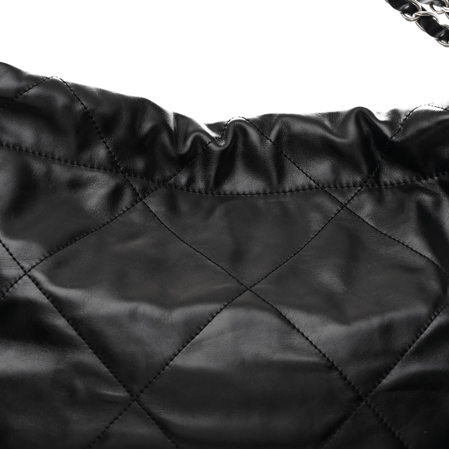 Chanel Shiny Calfskin Quilted Chanel 22 Black 10 of 12