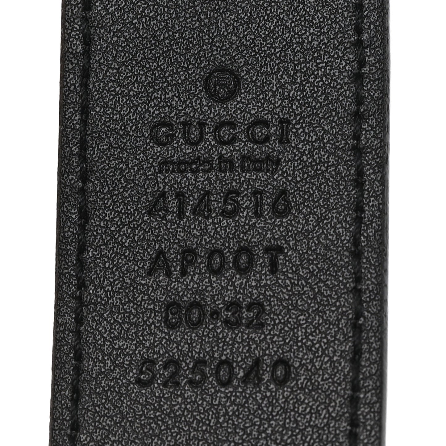 Calfskin Double G 30mm Belt 80 32 Black