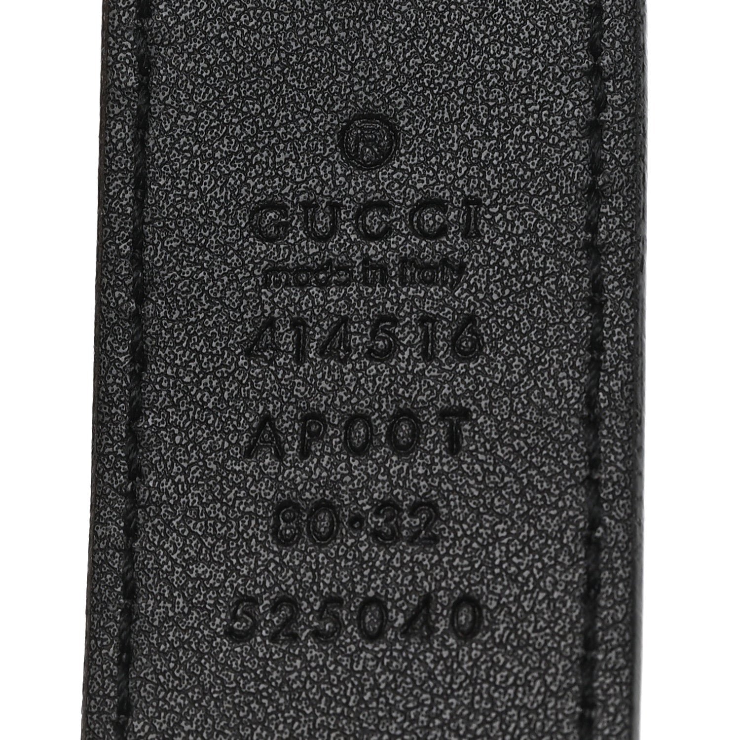Gucci Calfskin Double G 30mm Belt 80 32 Black 3 of 4