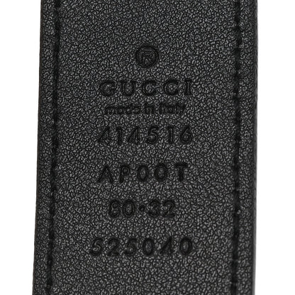 Gucci Calfskin Double G 30mm Belt 80 32 Black 3 of 4