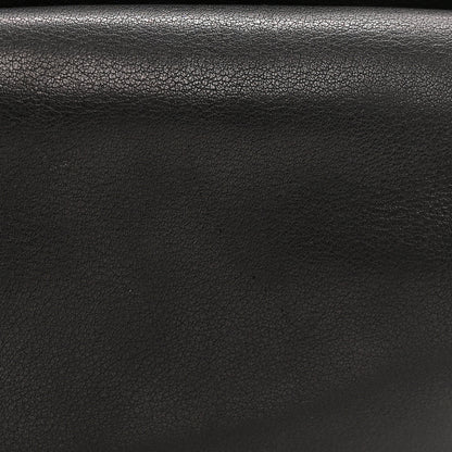 The Row Polished Saddle Calfskin Mira Clutch Black 10 of 10