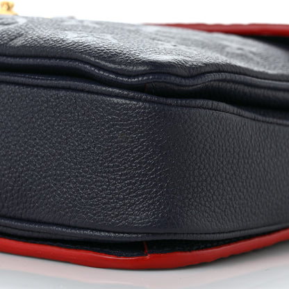 Louis Vuitton Empreinte Pochette Metis Marine Rouge 9 of 10