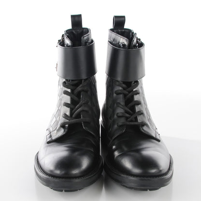 Louis Vuitton Calfskin Damier Clash Ankle Boots 7 Black 3 of 10