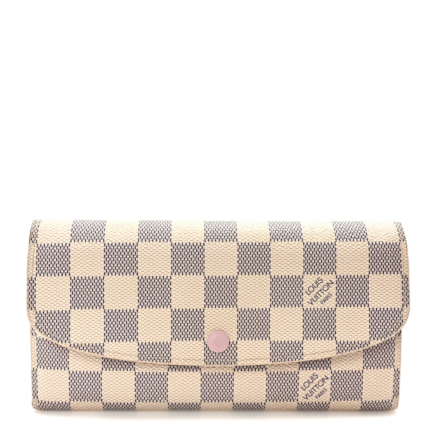 Damier Azur Emilie Wallet Rose Ballerine