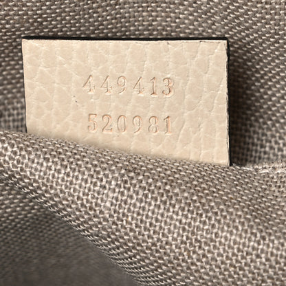 Gucci Monogram Dollar Calfskin Mini Bree Messenger Bag Beige Ebony Avoire 6 of 9