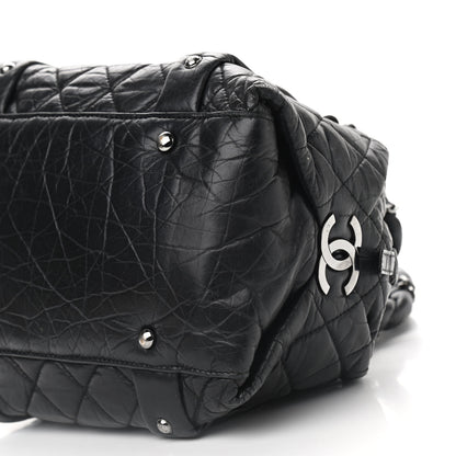 Chanel Distressed Lambskin Lady Braid Small Tote Black 11 of 11