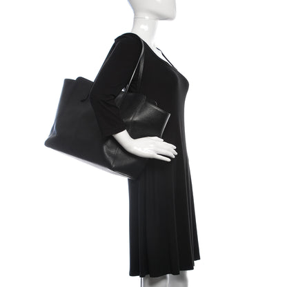 Gucci Pebbled Calfskin Medium Swing Tote Black 2 of 10