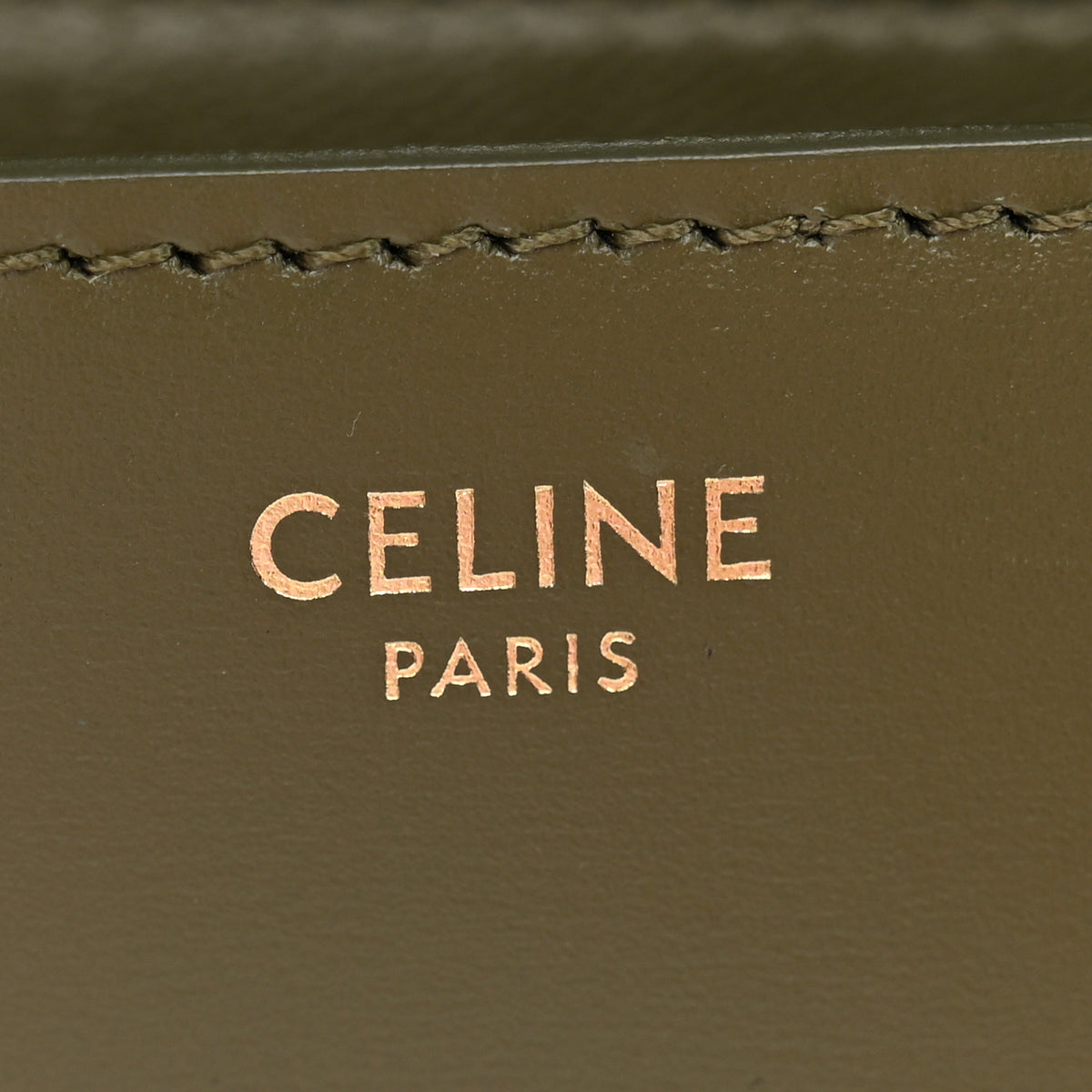 Celine Box Calfskin Small Classic Box Flap Bag Army Green 5 of 10