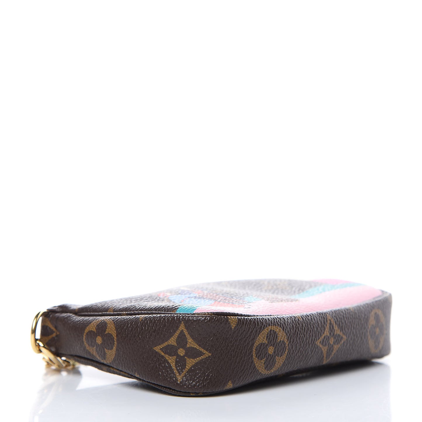 Monogram 2016 Christmas Animation Mini Pochette Accessories Rose Ballerine