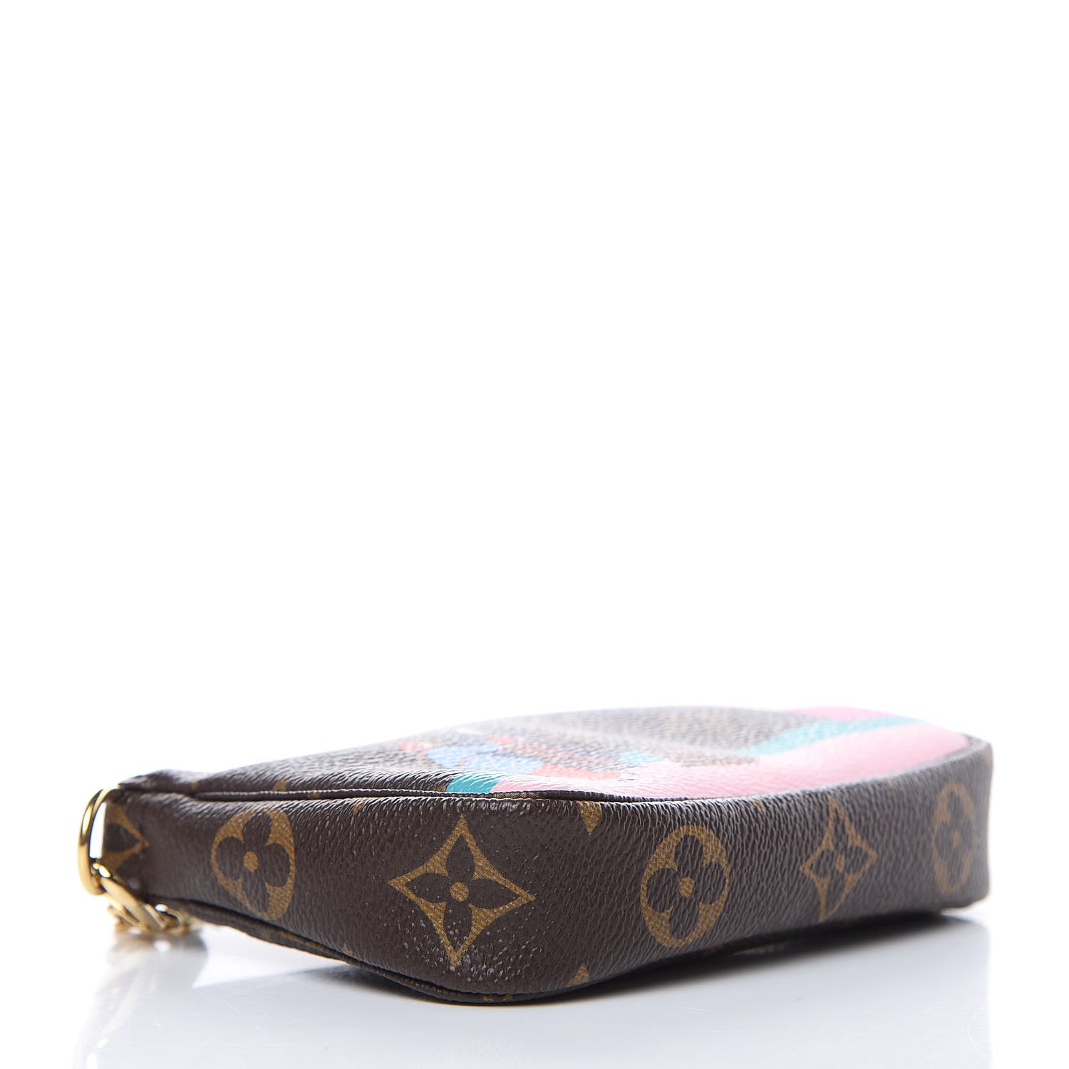 Louis Vuitton Monogram 2016 Christmas Animation Mini Pochette Accessories Rose Ballerine 4 of 9