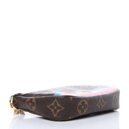 Louis Vuitton Monogram 2016 Christmas Animation Mini Pochette Accessories Rose Ballerine 4 of 9