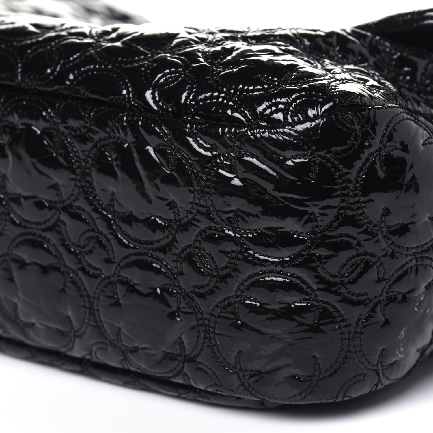 Chanel Vinyl Rock In Moscow Single Flap Black 10 of 12
