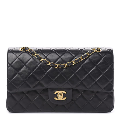Chanel Lambskin Quilted Medium Double Flap Black 1 of 17