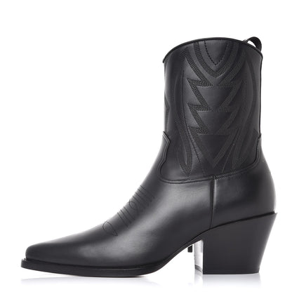 Christian Dior Matte Calfskin L.A. Low Boots 40 Black 1 of 11