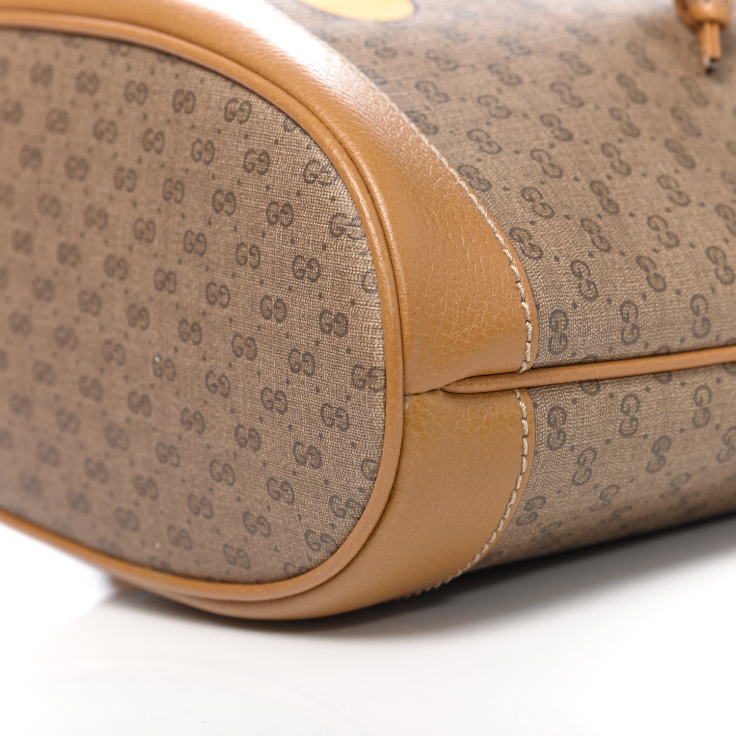 Gucci X DISNEY Mini Vintage GG Supreme Monogram Bucket Bag Beige Vintage Sun Oil 9 of 10