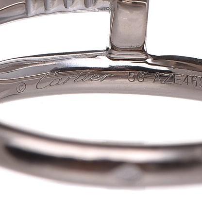 Cartier 18K White Gold Juste Un Clou Ring 56 7.5 4 of 6