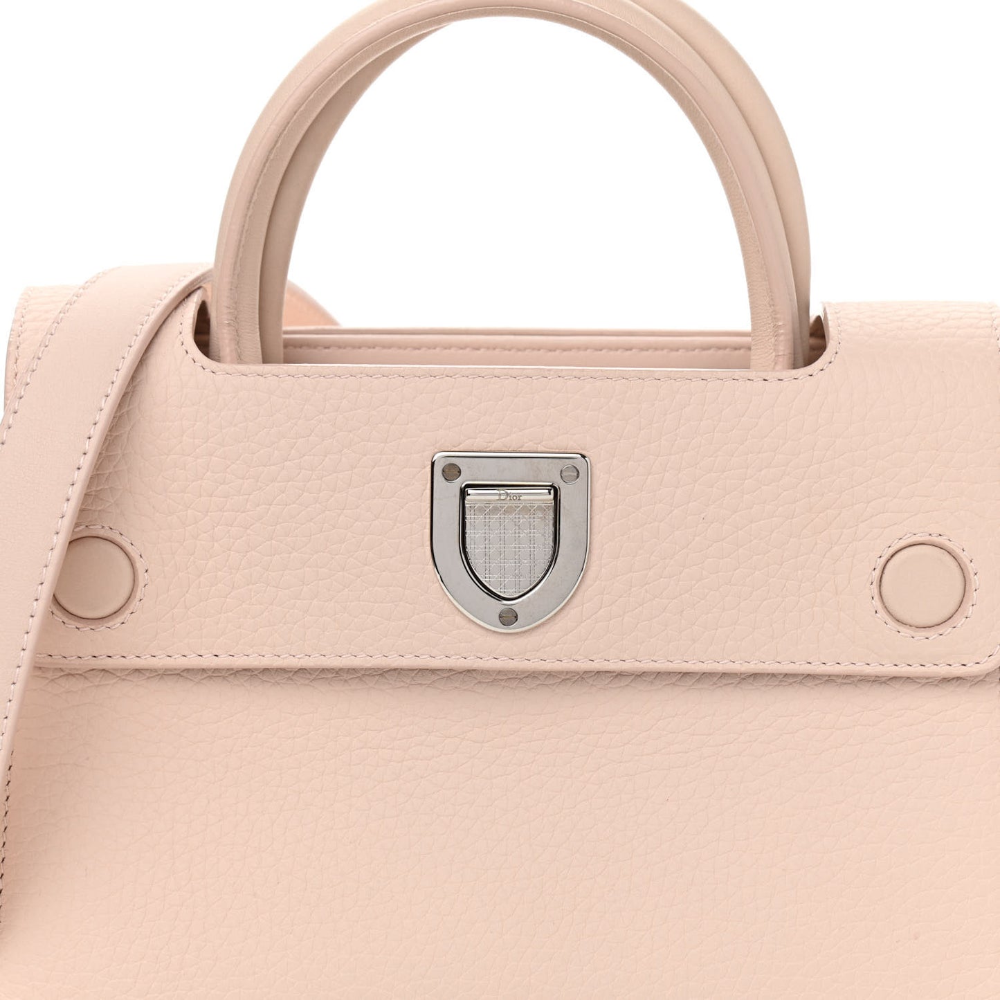 Grained Calfskin Mini Diorever Flap Rose Poudre