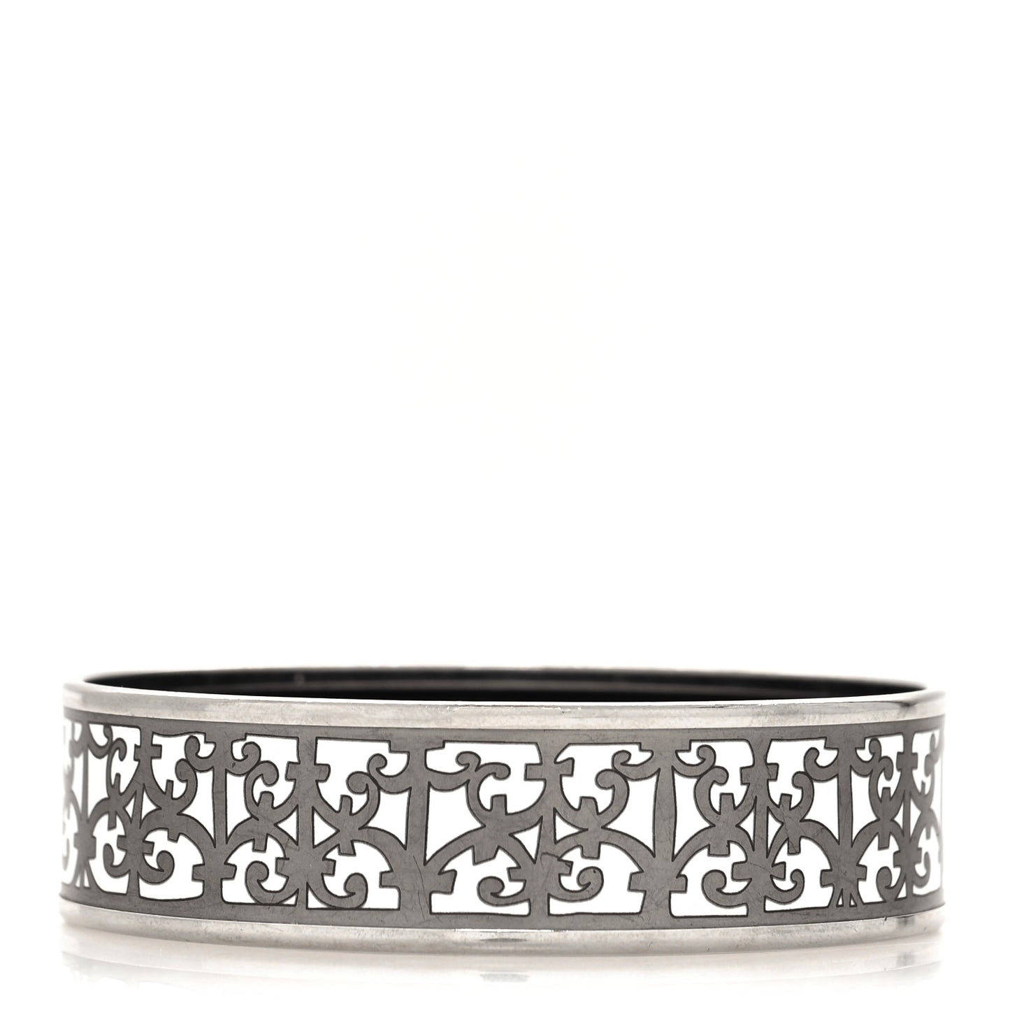 Enamel Printed Wide Balcons du Guadalquivir Bracelet 65 Silver