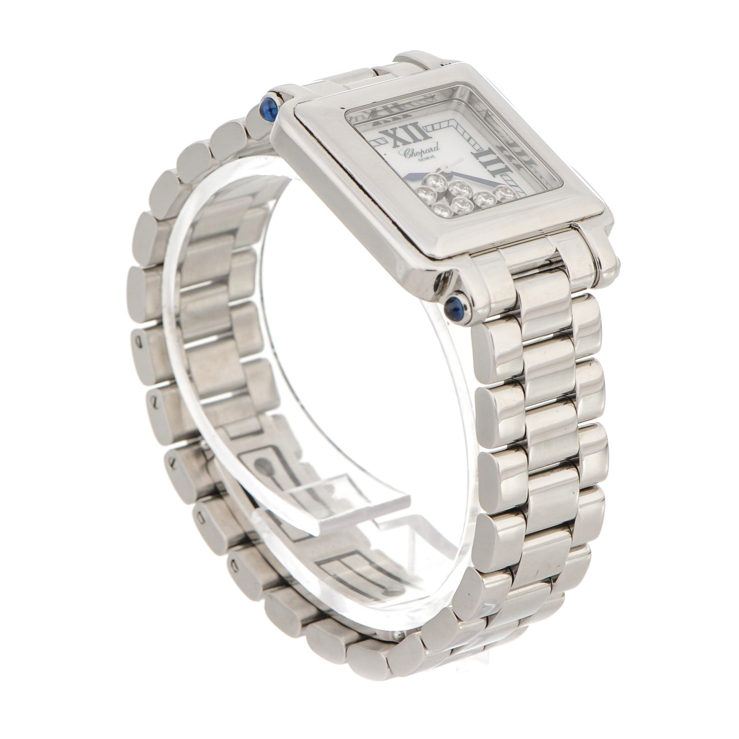 Stainless Steel 7 Diamond 27mm Happy Sport Quartz Watch