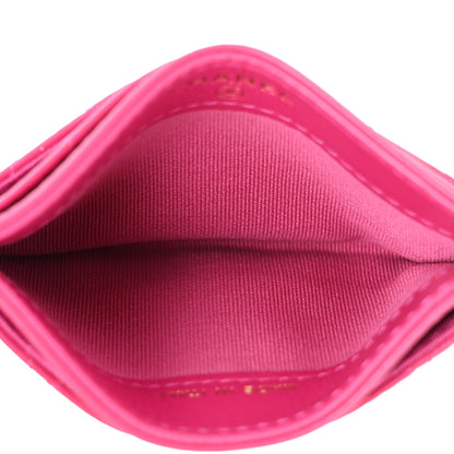 Chanel Aged Calfskin Quilted Reissue Card Holder Fuchsia 5 of 10
