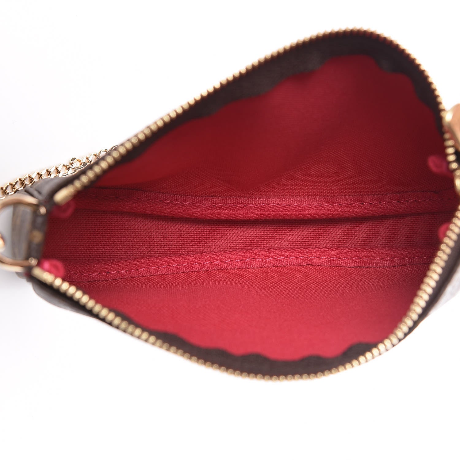 Louis Vuitton Monogram 2019 Christmas Animation Mini Courchevel Pochette Accessories Fuchsia 5 of 8