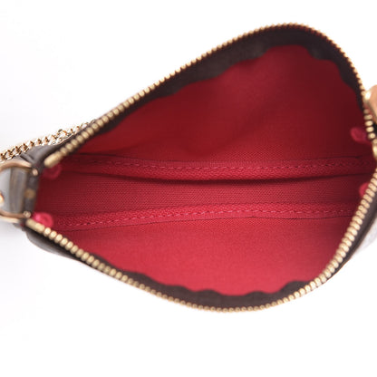 Louis Vuitton Monogram 2019 Christmas Animation Mini Courchevel Pochette Accessories Fuchsia 5 of 8