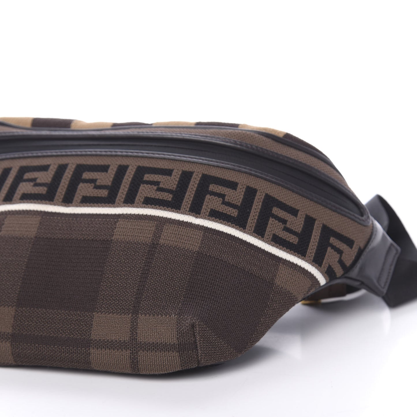 Vitello Century Maglia Pattern Mix Belt Bag Havana