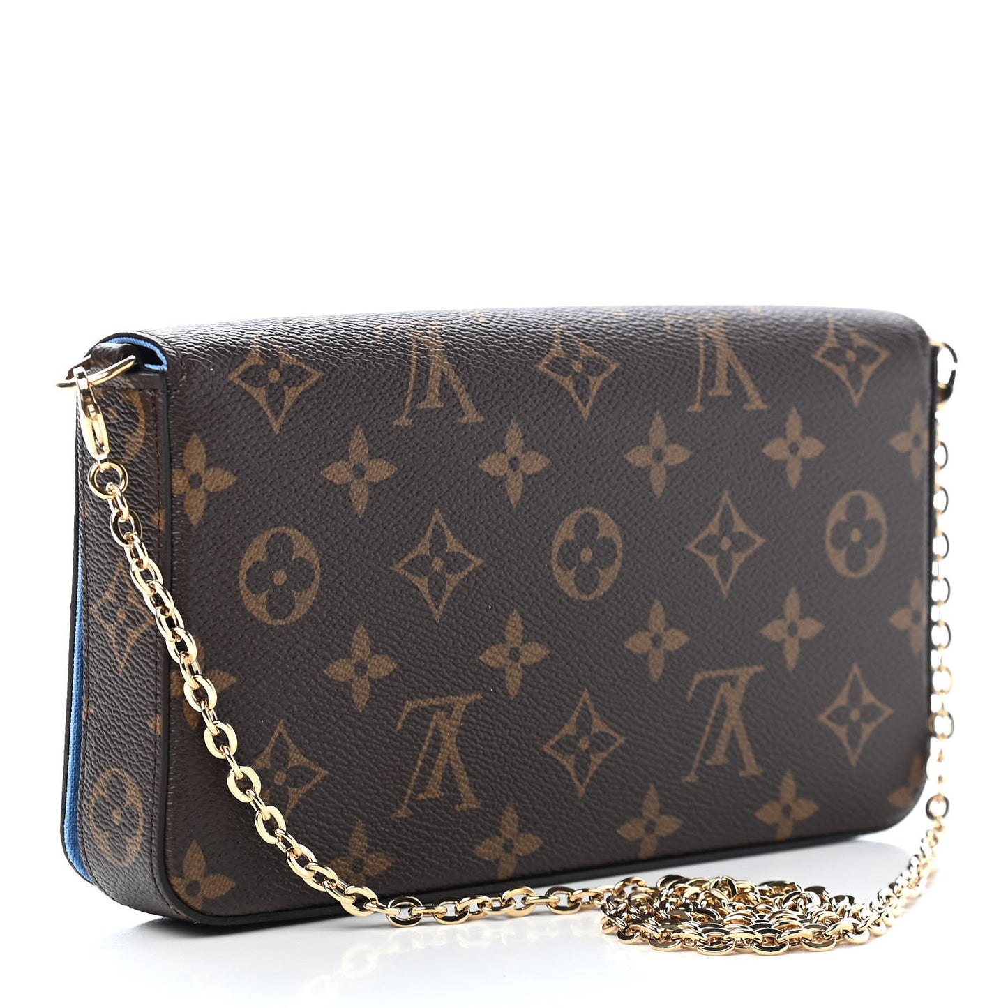 Monogram 2021 Christmas Animation China Wall Pochette Felicie Chain Wallet Myosotis Blue
