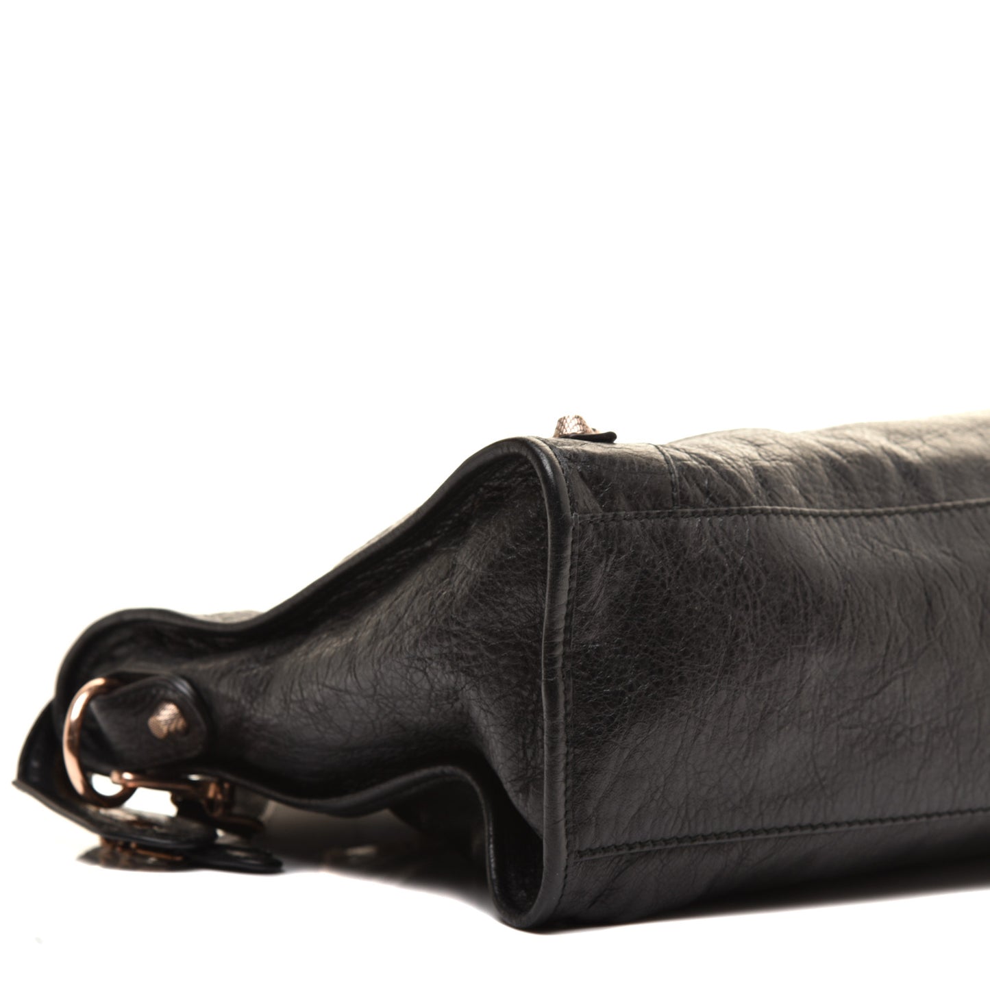 Agneau Giant 12 Rose Gold Hardware City Black