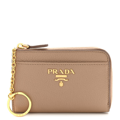 Prada Daino Colour Metal Zip Around Keychain Cammeo 1 of 8