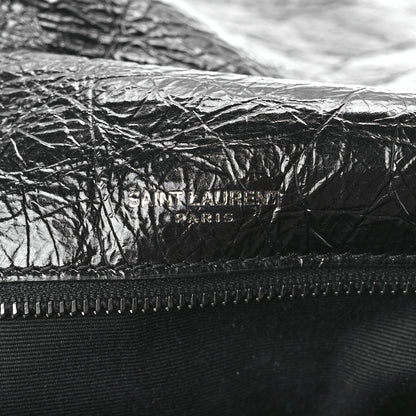 Saint Laurent Crinkled Calfskin Matelasse Monogram Medium Niki Chain Satchel Black 7 of 14