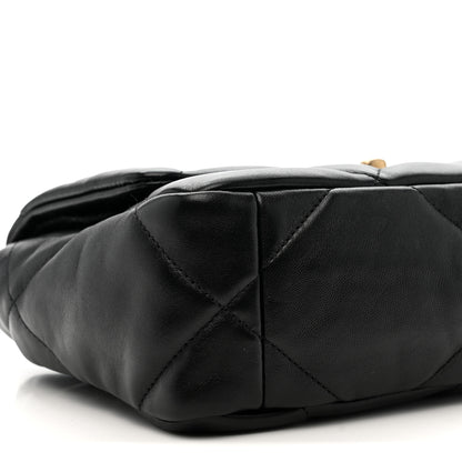 Chanel Lambskin Quilted Medium Chanel 19 Flap Black 9 of 10