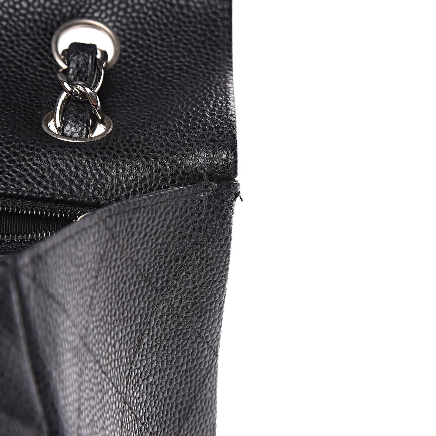 Caviar Quilted Maxi Single Flap Black