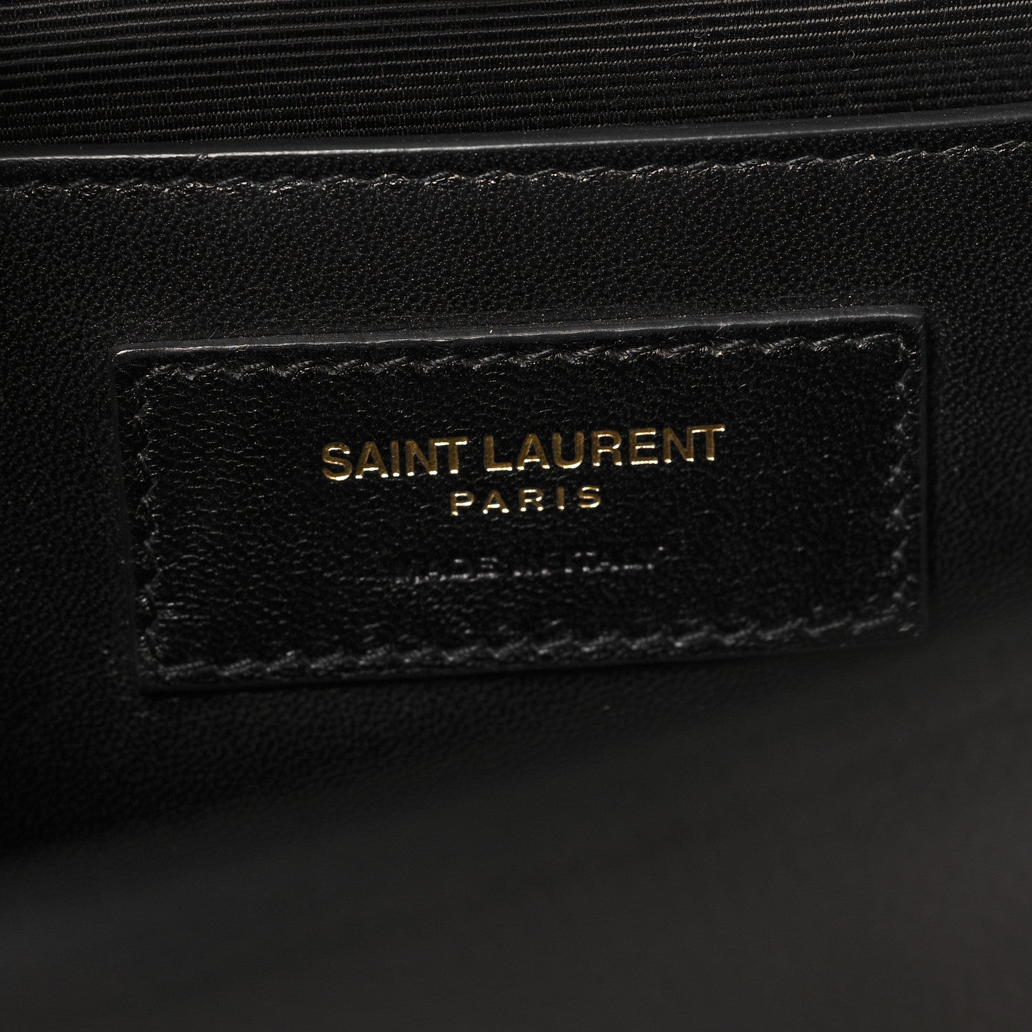 Saint Laurent Grain De Poudre Medium Classic Monogram Kate Satchel Black 6 of 9