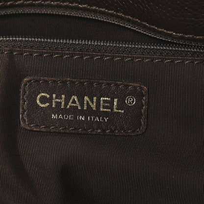Chanel Calfskin Cerf Executive Shopper Tote Brown 7 of 11