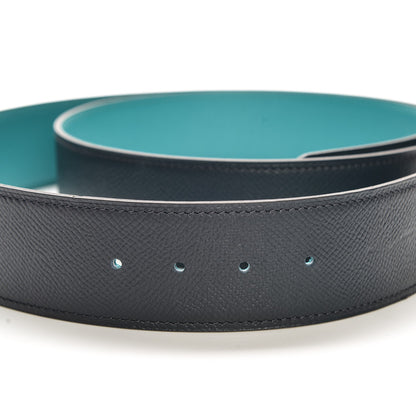 Hermes Epsom Reversible 42mm Belt 110 Bleu Indigo Malachite 4 of 4