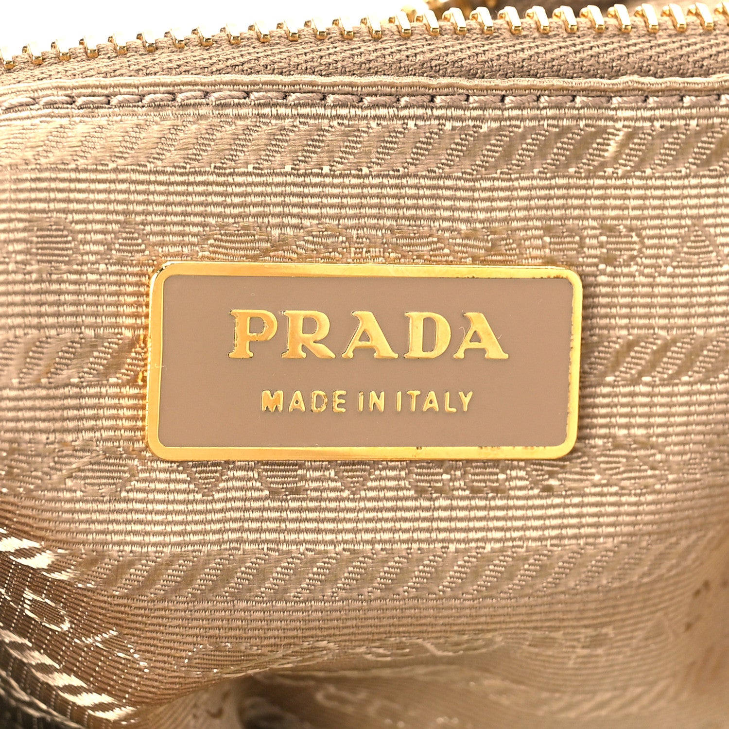 Prada Saffiano Perforated Striped Boston Cuoio Mimosa 6 of 8