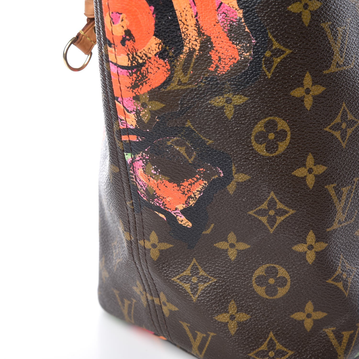 Louis Vuitton Monogram Roses Neverfull MM 22 of 37