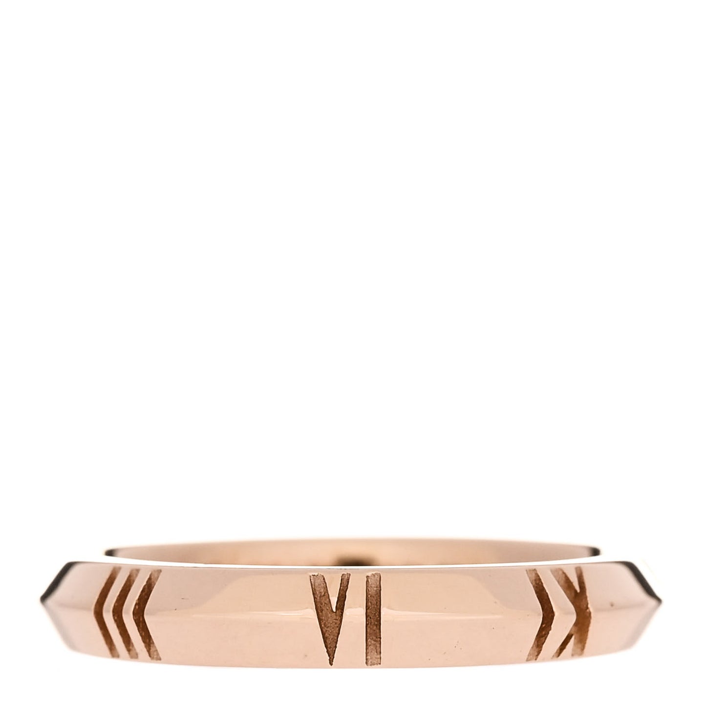 18K Rose Gold Atlas X Closed Narrow Ring 49 5