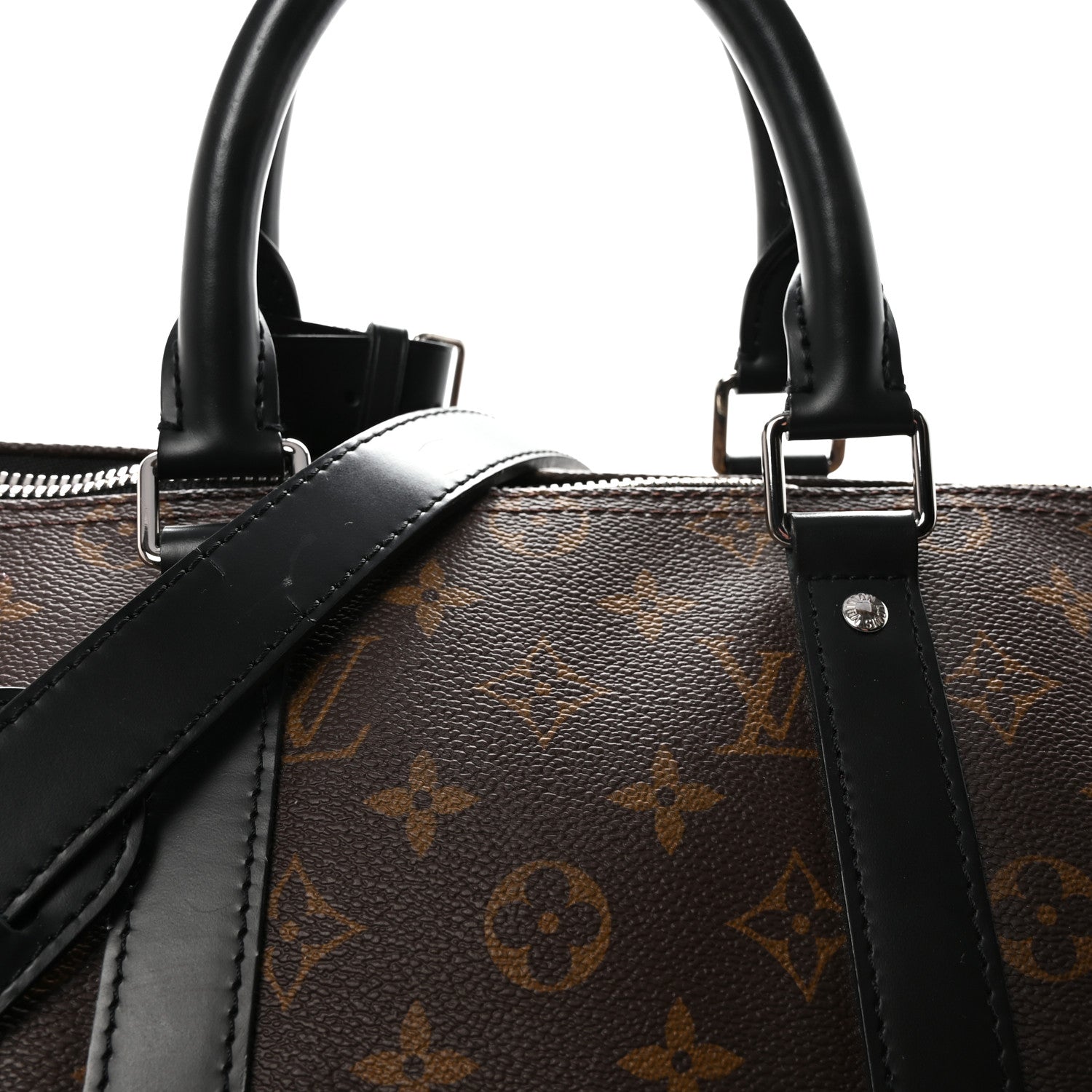 Louis Vuitton Monogram Macassar Keepall Bandouliere 45 6 of 8