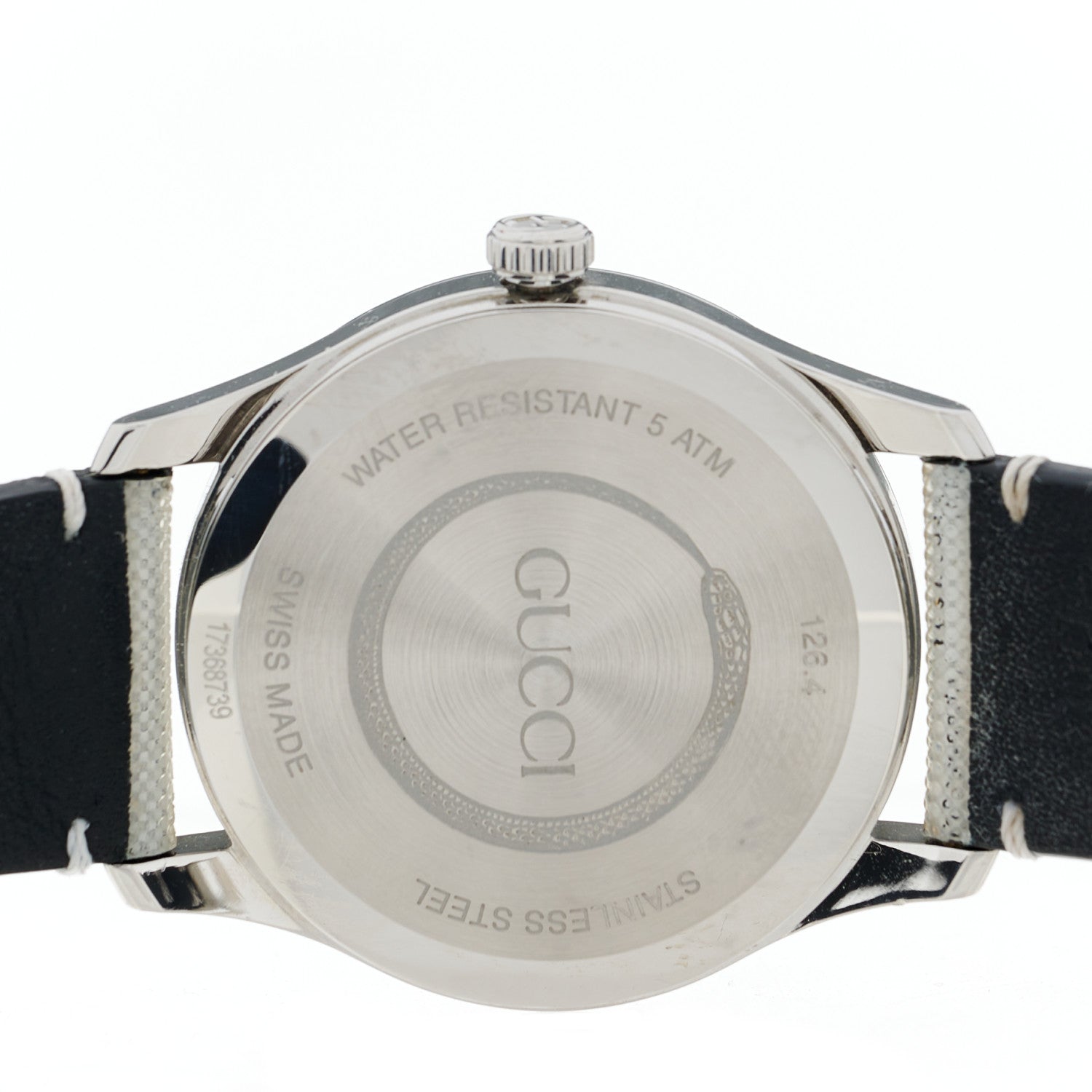Gucci Stainless Steel Calfskin 38mm G-Timeless GG Hologram Quartz Watch 4 of 5